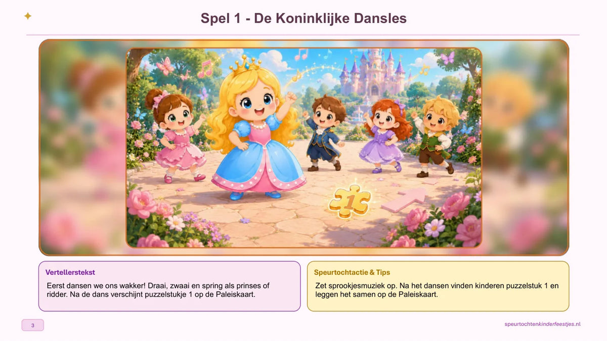 Echte pagina uit de prinsessen speurtocht: verhaal
