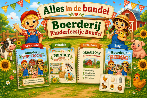 Boerderij Speurtocht + Bingo | Compleet Kinderfeestje