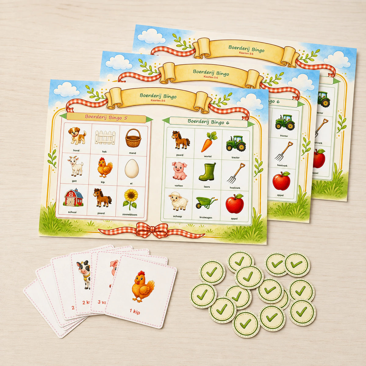 Hoofdafbeelding van de Boerderij bingo voor een kinderfeestje.