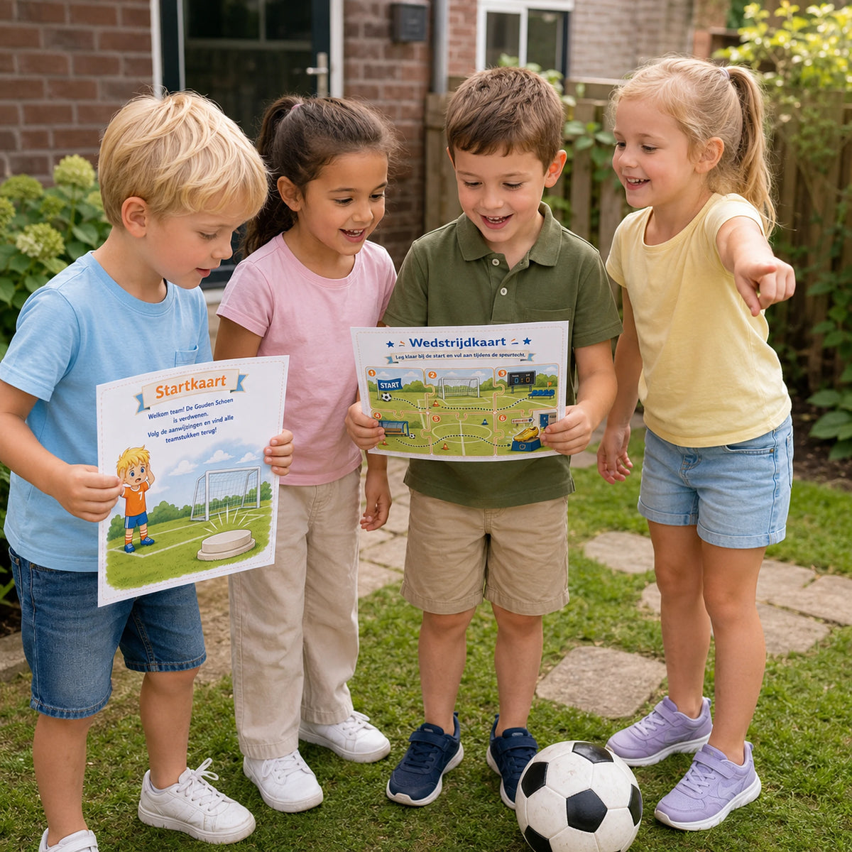 Hoofdafbeelding van de Voetbal speurtocht voor een kinderfeestje.