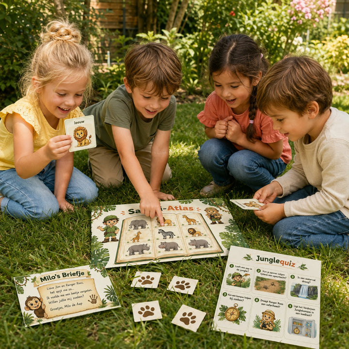 Hoofdafbeelding van de Jungle speurtocht voor een kinderfeestje.