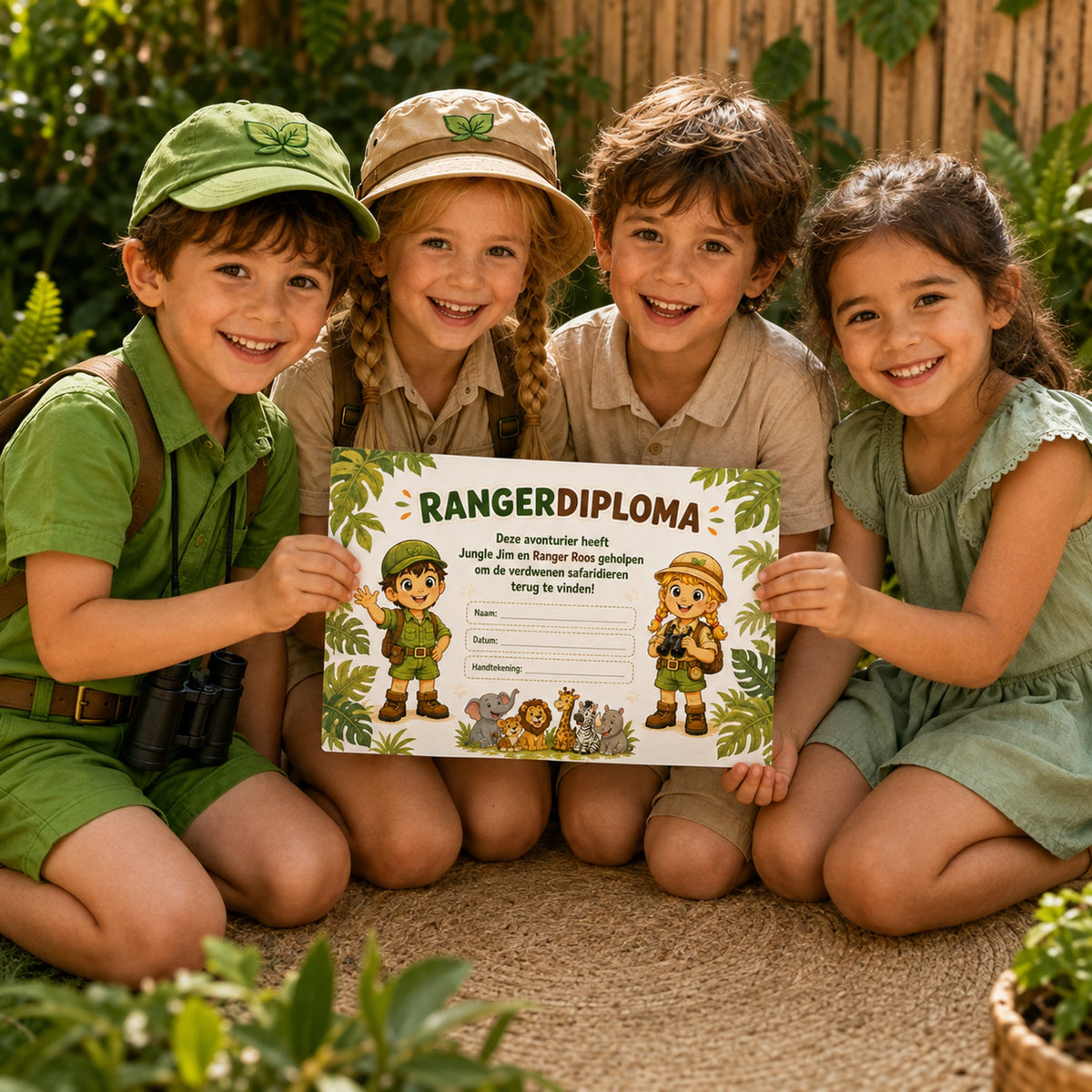 Feestelijke finale van de Jungle kinderfeestje bundel.