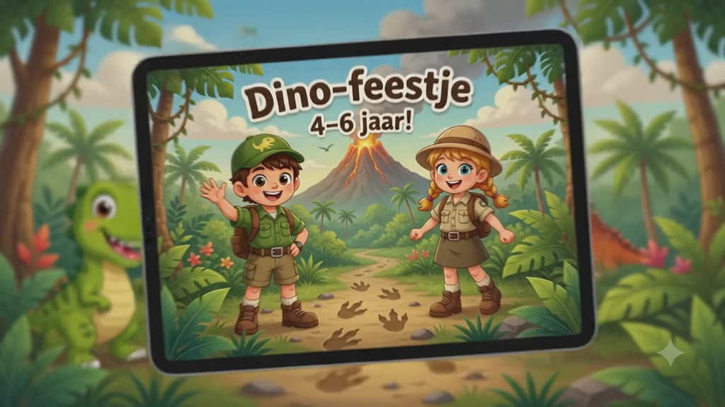 Dino Speurtocht Kinderfeestje 4, 5 en 6 jaar | Direct te Downloaden Printpakket