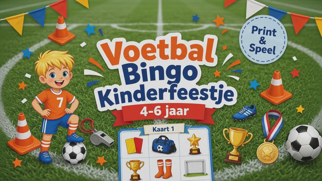 Voetbal Bingo Kinderfeestje 4, 5 & 6 jaar | Printbare Voetbal Spelletjes