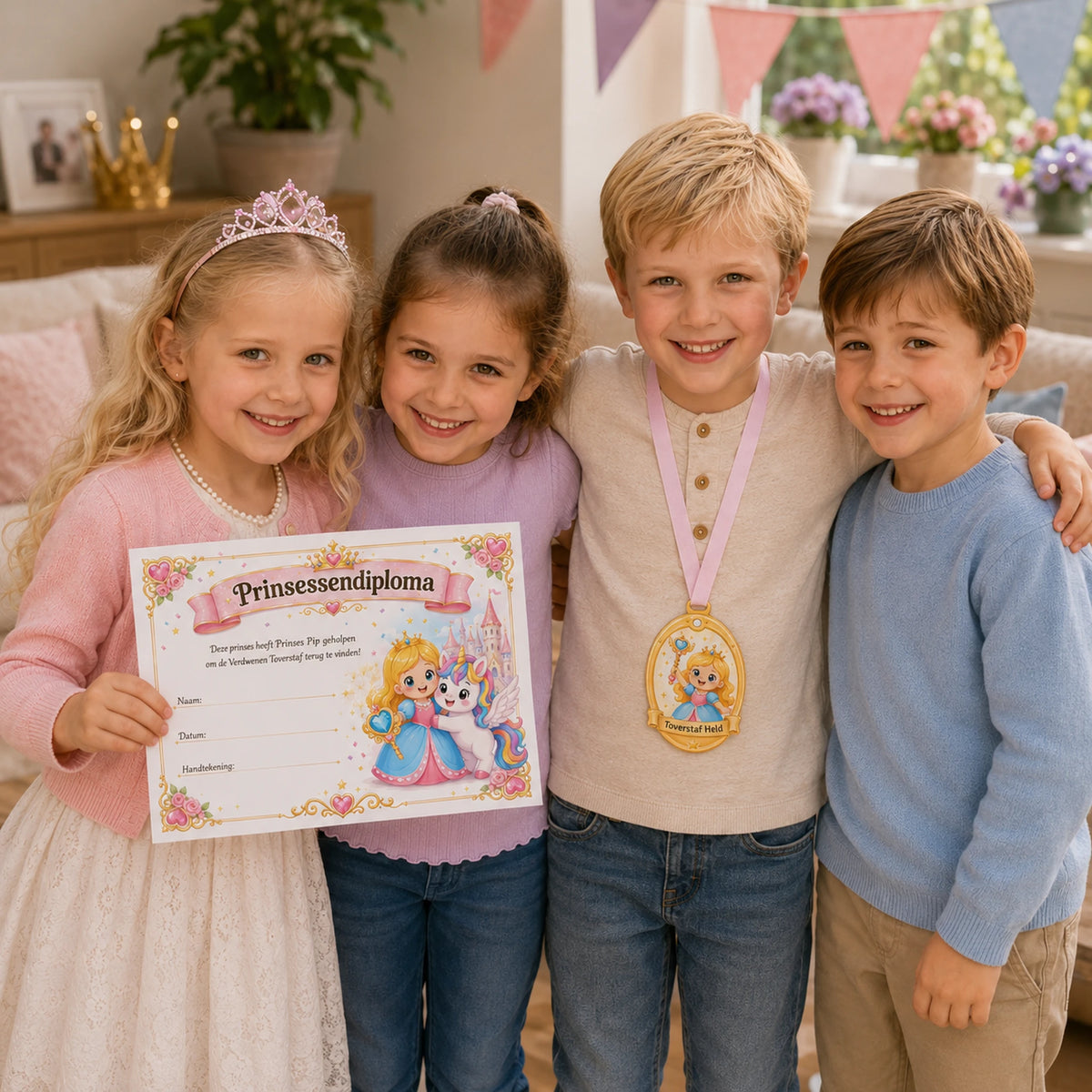 Feestelijke finale van de Prinsessen kinderfeestje bundel.