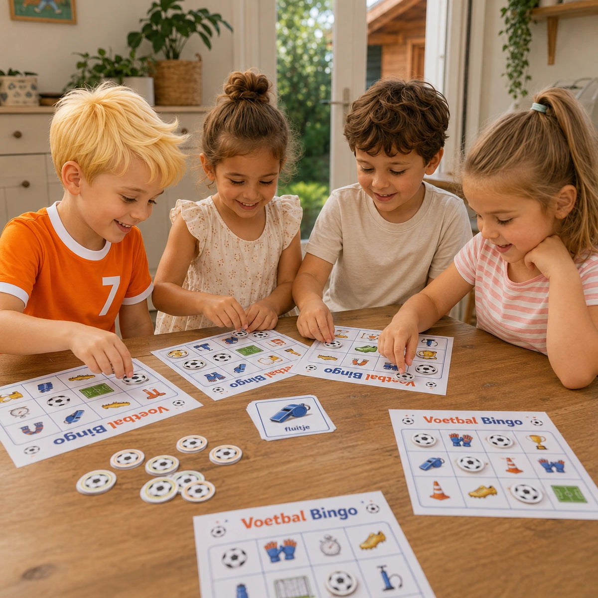 Rustig bingomoment uit de Voetbal kinderfeestje bundel.