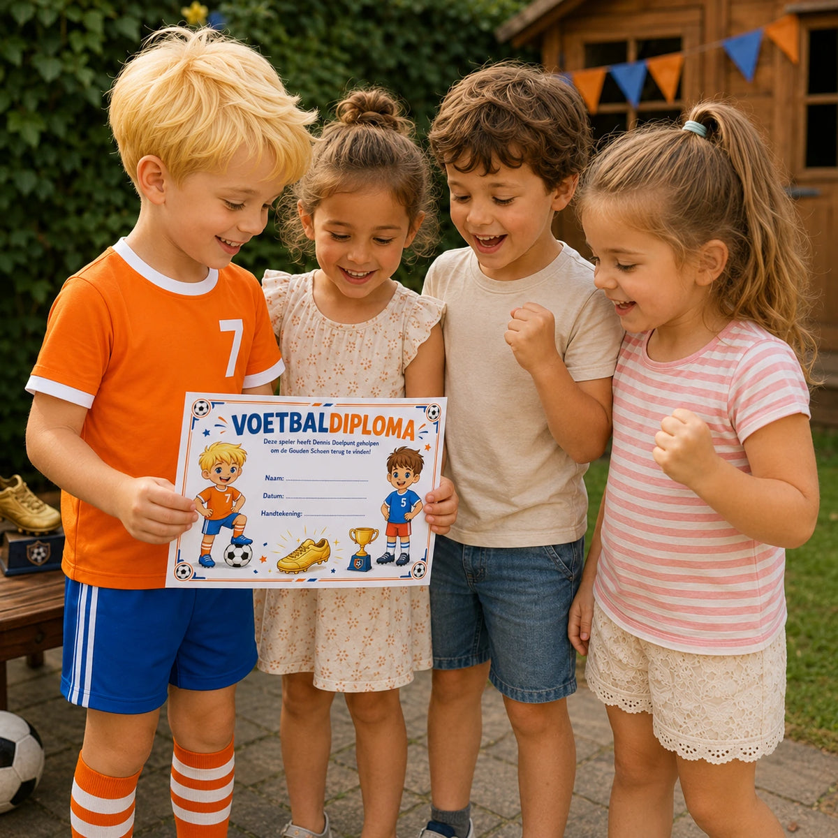 Feestelijke finale van de Voetbal kinderfeestje bundel.
