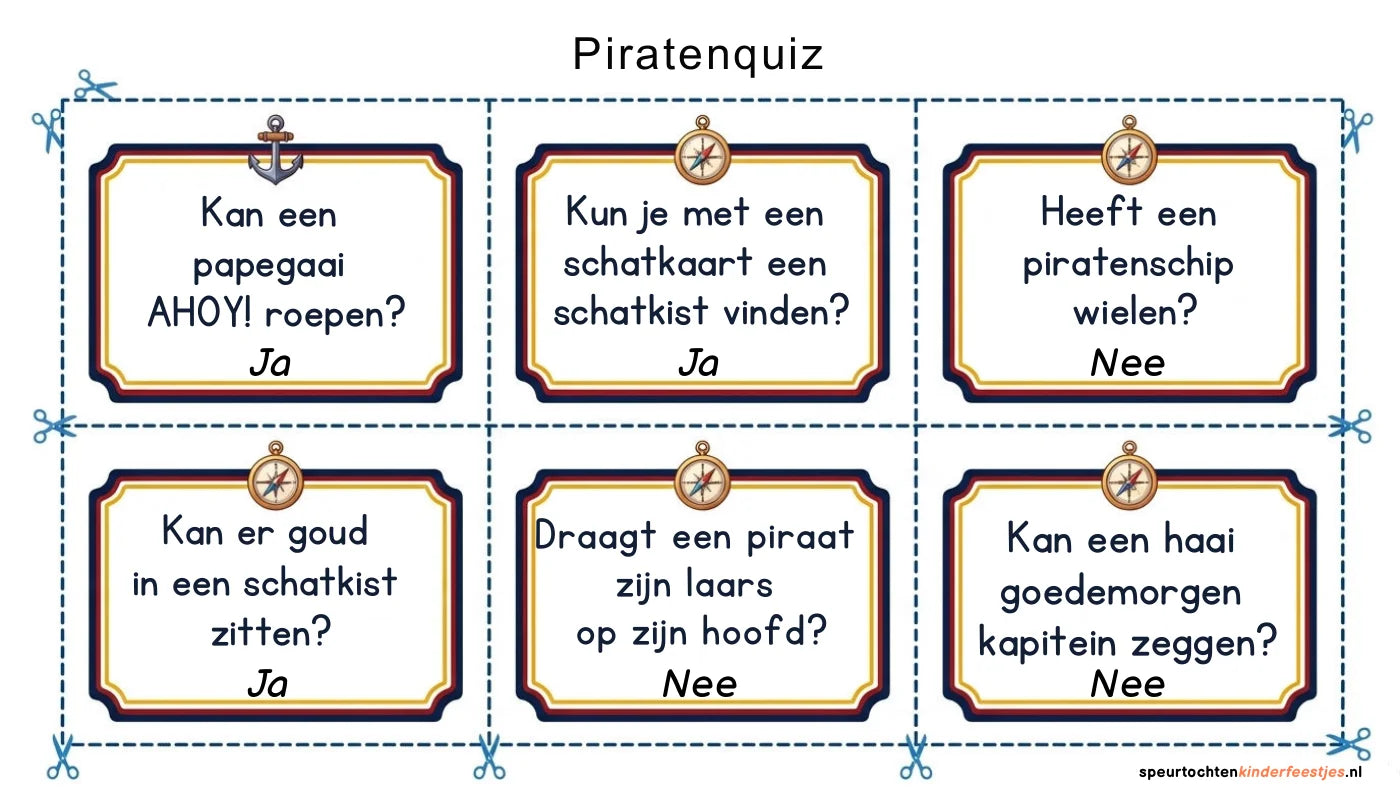 Printkit: quiz: echte voorbeeldpagina uit Piraat Pim.
